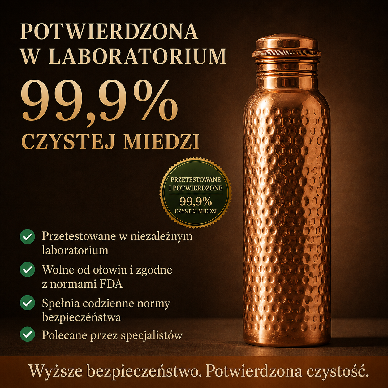 Butelka z Czystej Miedzi – Edycja Limitowana