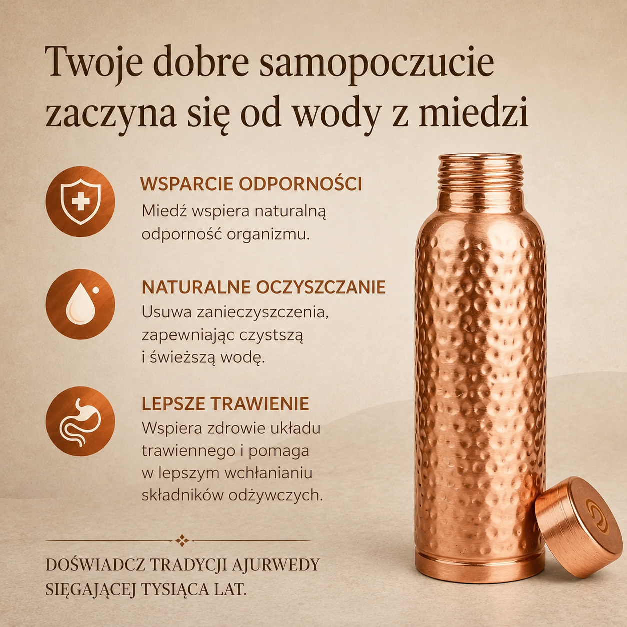 Butelka z Czystej Miedzi – Edycja Limitowana