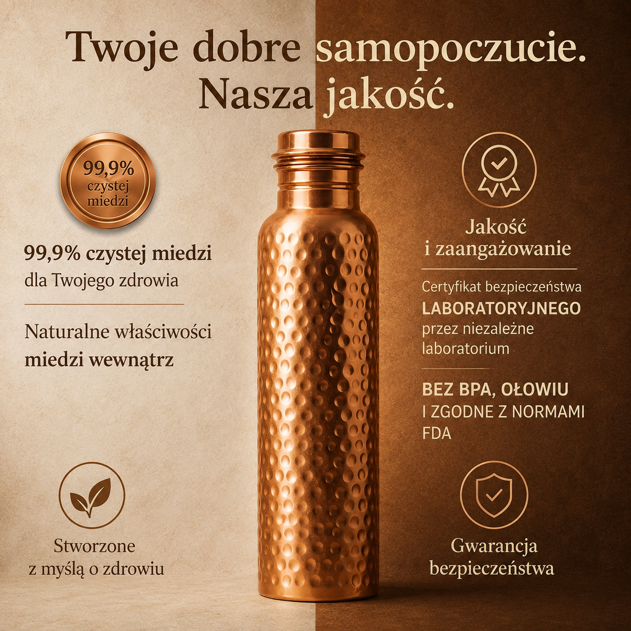 Butelka z Czystej Miedzi – Edycja Limitowana